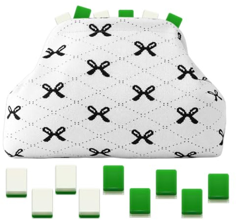 Bolsa de almacenamiento de fichas de Mahjong Porta Dados Y Cartas Tejido A