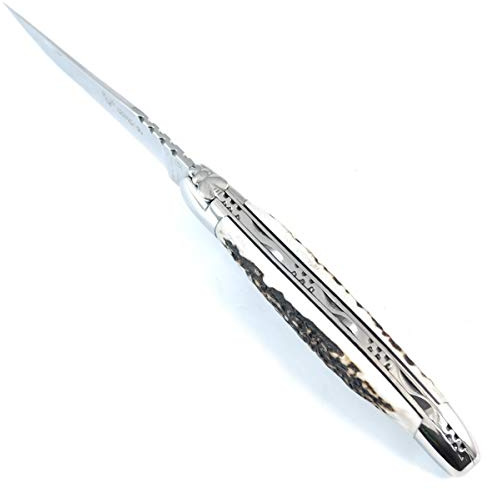 LAGUIOLE en Aubrac Taschenmesser Hirschhorn 12C27 Stahl