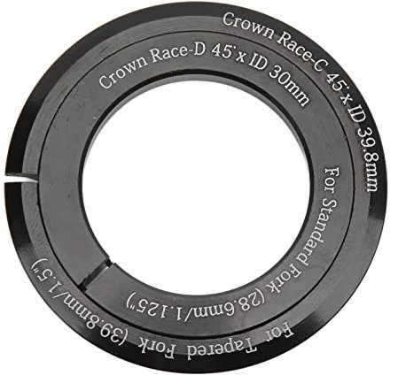 SUNGOOYUE Untere Schale für Fahrrad-Steuersatz aus Aluminiumlegierung, D-Unterschale für Gabelkopfhörer Unter der Schale für Sich Verjüngendes Gerades Rohr