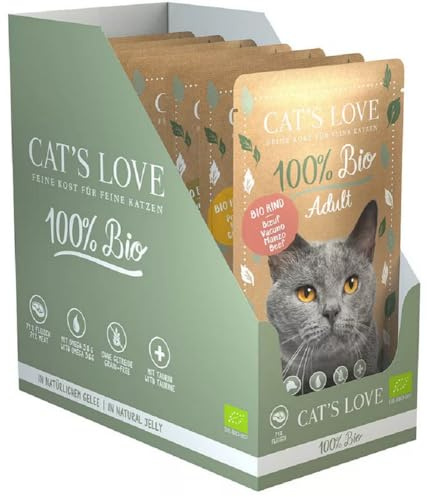 Cat´S Love Sobres En Gelatina Para Gatos Adultos Bio Multipack 2 X 3 Variedades 85 Gr