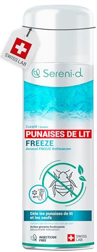 FREEZE CIMICI DA LETTO – TRATTAMENTO NATURALE FULMINANTE – L'azione FREEZE uccide le cimici da letto (uova, larve e adulti) con il freddo – Azione IMMEDIATA ed EFFICACE – Swiss Lab