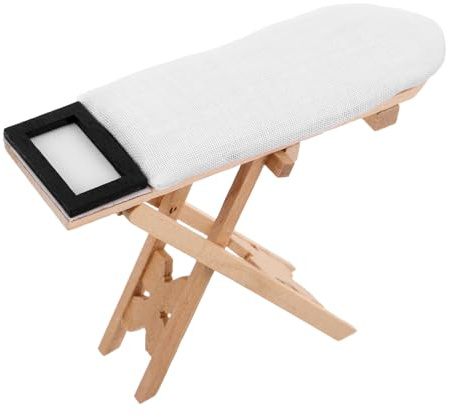 ZUNOXAZ Table à Repasser Miniature pour Poupées Accessoire Décoratif Bois pour Maison de Poupée Design Unique et Fait avec Précision pour Décoration de Dollhouse