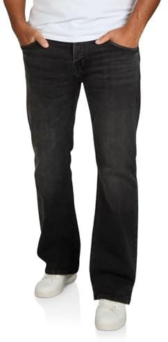 riverso Jeans Herr Stretch Bootcut RIVAlan Jeansbyxor Byxor Denim Blå Svart 29 30 31 32 33 34 36 38 40, 34W / 30L