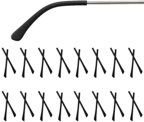 16Pairs Coussinets Protège Branche Lunette en Silicone Antidérapant, Housses Confortables, Protection Oreilles, Accessoires Anti Chute, Embouts Souples Compatibles Vue Soleil Sport Lecture Quotidien