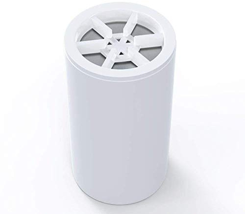 Filtro purificador de agua WinArrow reemplazable de 5 etapas para ducha, universal, de alto caudal, deja tu pelo y piel más saludable, sin cinta de teflón, cromado, blanco