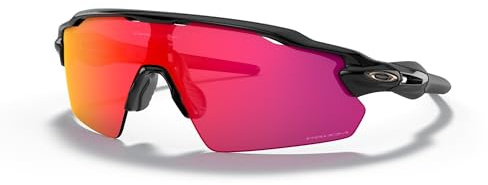 Oakley Sportbrille Radar EV Pitch Schwarz | In poliertem Weiß und poliertem Schwarz. Extra hohe Gläser lassen Sie mehr sehen.