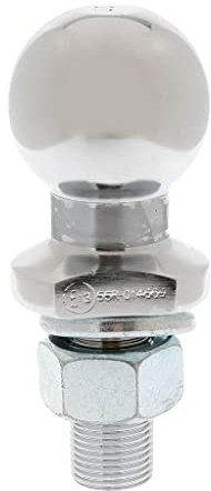 SPOTLIGHT Boule d'attelage remorque, rotule droite 50mm - Ecrou de blocage 22mm - Compatible tous types de véhicules - Charge maxi : 2T - Acier galvanisé