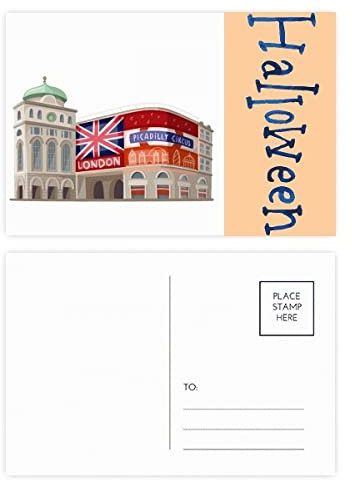 Britain UK London Architektur Malerei Halloween Postkarten-Set Dankeskarte Mailing Seite 20 Stück