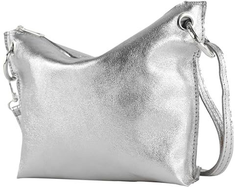 modamoda de T243 Damen Leder Umhängetasche Schultertasche handmade in Italy