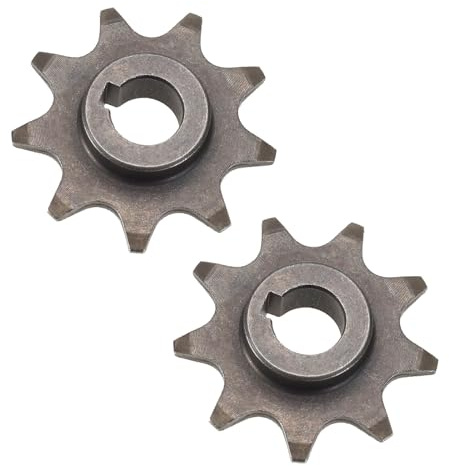 YINETTECH 2pcs 9 Tooth Sprocket Bicycle Chain Gear Pinion Sprocket Electric Scooter Motor Sprocket Motor Synchronous Sprocket for 1016Z2 Z3 Geared Motors