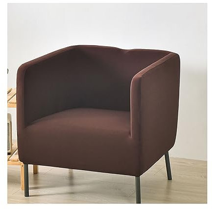 Mswborml Quadratisch Sesselschoner für Clubsessel Modern Sesselschoner für Fernsehsessel Hochlehner Quadratisch, Club Chair Stretch Sesselhusse Waschbar Sesselschoner mit Armlehnenschoner,E