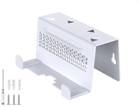 YUYUEMI Wandhalterung für PS Portal/ROG Ally/ROG Ally X/Switch/Switch 2/Steam Deck Controller, Weiß, Eisen, Universelle Passform, Pulverbeschichtet, Game Console Holder