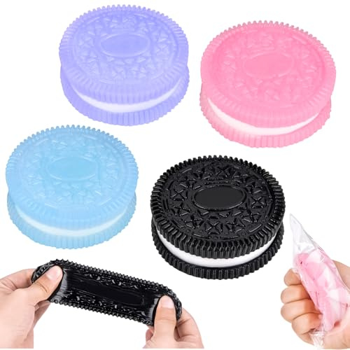 Vibbang 4 Pezzi Giocattolo Antistress Per Biscotti, Cookie Squeeze Toys, Giocattolo Ultra Morbido Di Decompressione, Giocattoli Fidget Per l'Ansia, Ottimo Per Pizzicare e Spremere