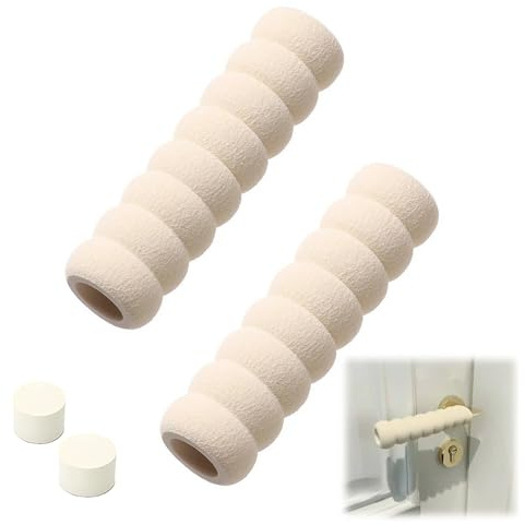2-Stück Türklinkenpuffer,Türgriff Schutz,Türstopper Griff,Wandschutz Türklinke für Fixing Door Silikon Türgriffabdeckung Antistatische,Türklinkenpuffer Stopper Elastic Chutzhülle Sicherheits Türgriffe