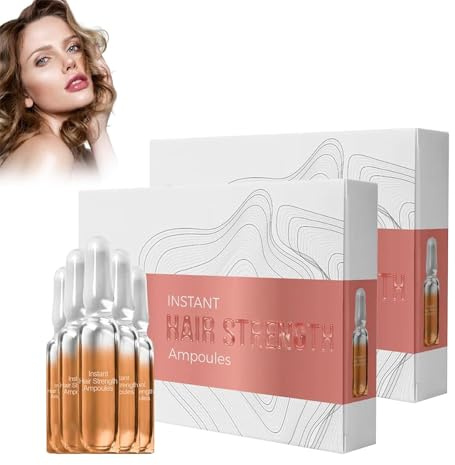 Hair Ampoule, Ampoule Capillaire Traitement, Lotion Intensive Stimulante Pour Les Cheveux, Lotion Intensive Stimulante Pour Cheveux Secs Et Abîmés, Huile De Repousse Du Cuir Chevelu (2pcs)