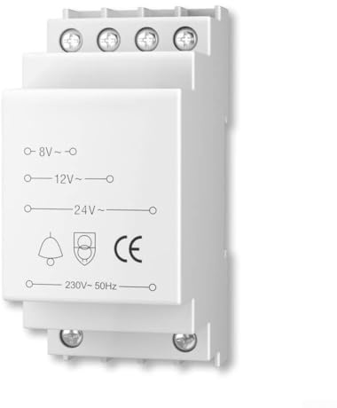 Doorbell Transformer 8V 12V 24V Multi-Voltage Power Supply With PTC Protection For Ring Video Doorbell System