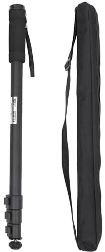 GALPADA Monopode Support Stable Jusqu'à 3 Kg en Alliage D'aluminium et Portable pour Léger Noir Appareil Photo Photographie en Déplacement