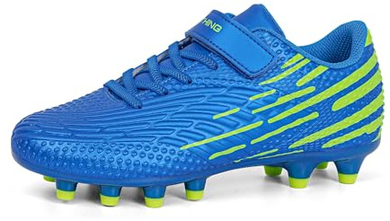 Botas de Fútbol para Niños - Zapatillas de Fútbol Infantiles con Tacos Antideslizantes y Plantilla Cómoda | para Césped Artificial y Natural - Niños y Niñas