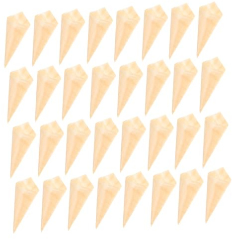 Gobelets Coniques Jetables en Bois 50 Pièces pour Bonbons | Cornet Bonbon, Cônes de Fête pour Pique-niques et Mariage, Biodégradables et Pratiques