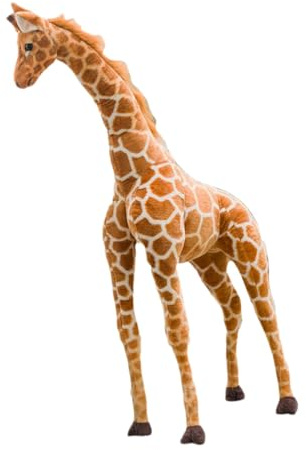 DuskHaven Plüschgiraffe für Kinder, Rehpuppe, Haustier, Geschenk für Erwachsene, Kuscheltier, für Wohnzimmer, Schlafzimmer, Mädchen, Frauen, Kinde, M