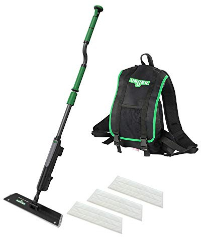 UNGER Ergo! Wax System (Mopp zur Beschichtung + Einpflegen von Fußböden, fusselfrei, inkl. Teleskopstiel) FAKT5