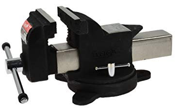 BSD Tornillo de Banco Profesional - Tornillo con Base Giratoria, Tornillo de Banco - 120mm (5”) - 12kg