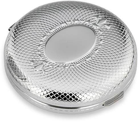 SILBERKANNE Pillendose rund Filigran 3 Fächer 6x2 cm Premium Silber Plated edel versilbert in Top Verarbeitung