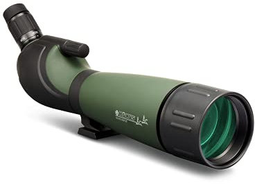 KONUS | KONUSPOT-100 Cannocchiale da Caccia e da Tiro, Ideale per Birdwatching anche all'Alba e al Crepuscolo, Zoom/Diametro 20-60x100, Munito di Treppiede da Tavolo e Supporto Smartphone