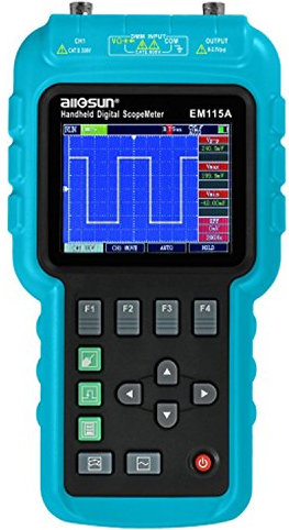 Multimètre Numérique Oscilloscope Portable Multifonction 3 en 1 50 MHz Générateur de Signal Fonction USB LCD 200 MSa/S EM 115 A