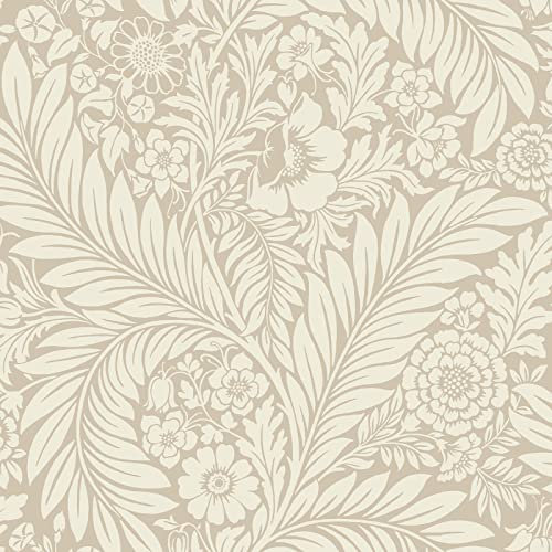 Belgravia Decor Florence Leaf Floral Wallpaper Natural 722