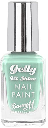 Barry M Gelly Hi Shine Nail Paint, Shade Cactus |Green Glossy Nail Polish