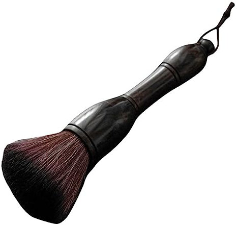 SOLUSTRE Tea Tray Cleaning Brush and Small Kettle Cleaning Brush Set Purpleheart Wood Handle for Gongfu Tea and Tray Maintenance