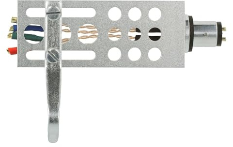 THAKKER HS-18 - Cáscara de Cabezal de Aluminio mecanizado CNC - Plata | Conexión SME | Incluye Cable de Cabezal, Tornillos en 4 Longitudes Diferentes, Tuercas y Arandelas | Aluminium Headshell