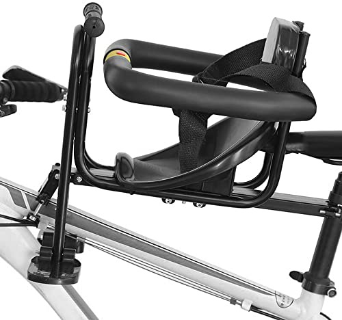 SOUUXIU Kids Bicycle Front Seat with Pedals and Support for Children 1-3 Years Old, Child Bike Front Saddle Stable Portable for Mountain Bike Road Bike,Max Bearing Weight: 77lbs/35kg