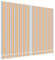 vidaXL Tissu de Remplacement pour auvent Rayures Multicolores 3,5x2,5m, Dessus d'auvent de Remplacement, Parasol de terrasse, Tissu de Rechange pour auvent