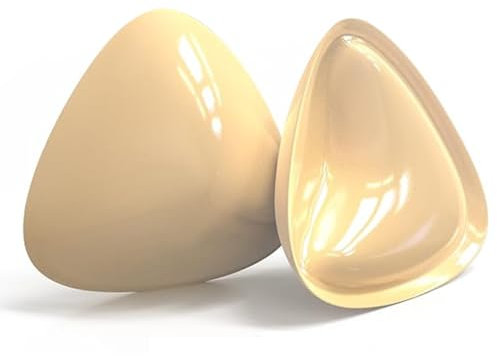 Push up Bra, Double-Sided Adhesive Pads for Women, Triangular Silicone Pads, Suitable for Any Cup Cover for Women and Girls (UK, Cup, Strap, B, Plus Girls, Yellow)