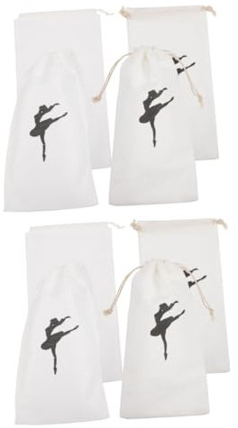 INOOMP 8stücke Kordelzug-Taschen Für Ballettschuhe Praktische Aufbewahrung Für Tanzschuhe Baumwollmaterial Für Tänzerinnen