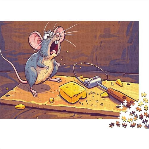 lihuogongsio Mousetrap 1000 Pieces Challenge Jigsaw Puzzle for Adults Mousetrap Impossible Puzzles Games Gift Premium Puzzle Relax Puzzles Games Multi Colour 1000pcs (75x50cm)