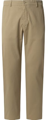 Pepe Jeans Pantalones Chinos Ajustados de Sarga para Hombre, marrón (Beige Piedra), 40, Marrón (Beige Piedra), 52