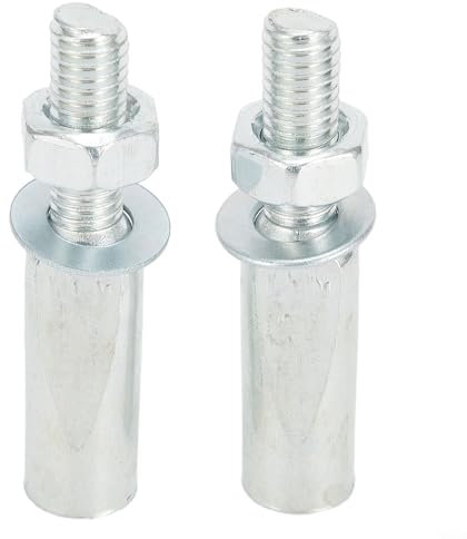 Sichern Sie Ihr Tretlager mit Kurbelkeilen 2er Set, 9 5mm kurze Stahl Fahrradstifte mit Muttern und Unterlegscheiben