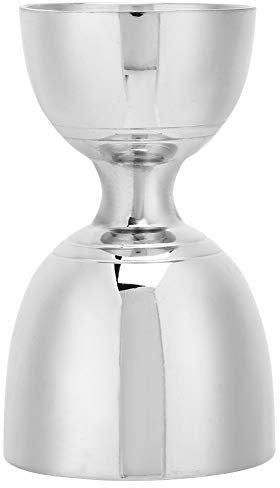 Double Cóctel Jigger Mezclador Medir con Precisión los Líquidos con Escamas Transparentes de Acero Inoxidable de Acero Inoxidable Accesorios para la Barra de Diseño de Rizado