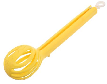 LIFKOME Egg and Noodles Whisk Manual Egg Beater Handheld Kitchen Tool for Mixing Cooking and Preparing Meals Yellow