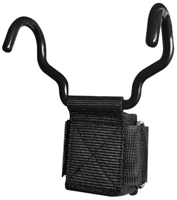 Klimm-Zughilfe mit Haken, 1/2 Stück Griffhaken mit verstellbaren Handschlaufe, Gym Straps Wrist zum Heben von Kreuzheben, Powerlifting, Klimmzugstangen, Liftups und Achselzucken