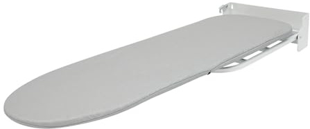 Tabla de planchar plegable con rotación de 180 °, montaje en pared, ahorro de espacio, gris, para dormitorio, armario, apartamentos pequeños