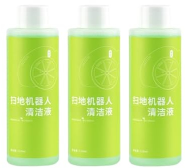 Soluzione detergente for pavimenti al gusto di lime da 110 ml, compatibile con ECOVACS Deebot OZMO U2/ 661/601/ 907 Smart/ T50 MAX PRO Omni/ X8 PRO OMNI/ X9 PRO Omni(110mlx3)