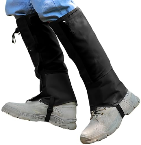 Polainas para Senderismo Cubierta Impermeable Ajustable Resistente A La