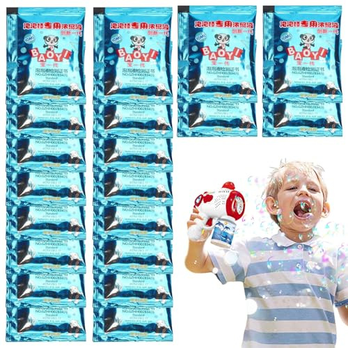 Seifenblasen-Nachfüllflüssigkeit – Mini-10-ml-Blasenlösung, Nachfüllflasche für Zauberstabmaschinen, schnelles Gießspaßkonzentrat | Ideal Kinder, Spiele im Freien, Geburtstagsfeier, Hochzeitsgeschenke
