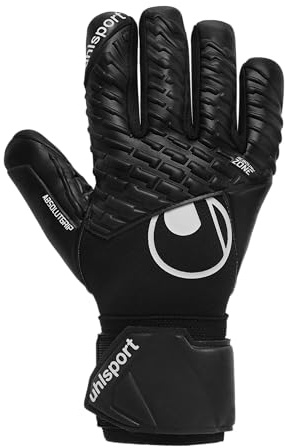 uhlsport Comfort Absolutgrip HN Torwarthandschuhe – Keeperhandschuhe mit ABSOLUTGRIP, Half Negative Schnitt &