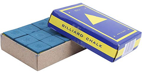 ANKROYU Professionelle Billard-Queue-Kreide, 12 Stück, hochhaftende, rutschfeste Pool-Kreide für Snooker, Pool-Queue-Zubehör, hochwertige Blaue Kreidewürfel für Billardspieler und