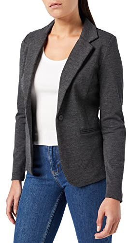 ICHI Femme Kateih Blazer, Gris Foncé Mélangé (10021), XS EU